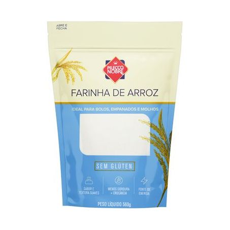 Farinha De Arroz Sem glúten Pilecco Nobre 560g