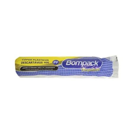 Copo plastico descartavel bompack c/50un 400ml