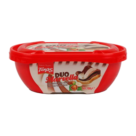 Creme de avelã duo turco tunas 700g