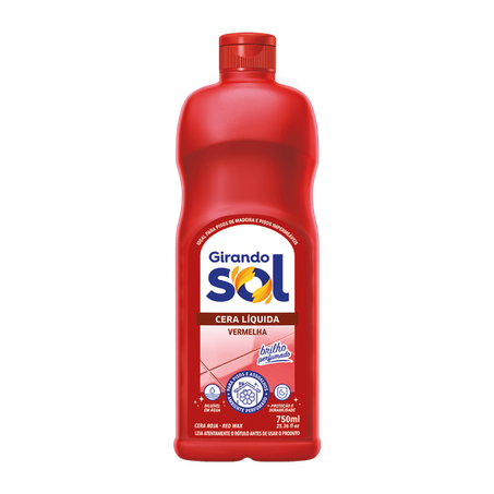 Cera liq girando sol vermelha 750ml*