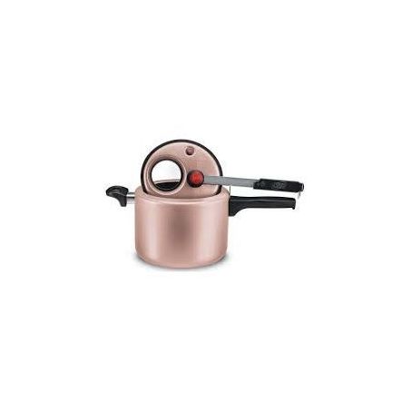 PANELA PRESSAO MTA ROSE 4,5L COM VISOR DE VIDRO