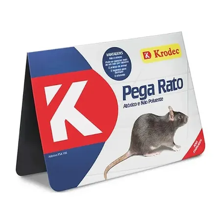 Ratoeira adesiva pega rato krodec
