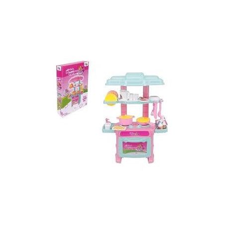 Brinquedo brincando de casinha cozinha com acessórios glam girl wb7690
