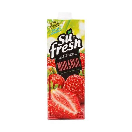 SUCO SUFRESH MORANGO 1LT
