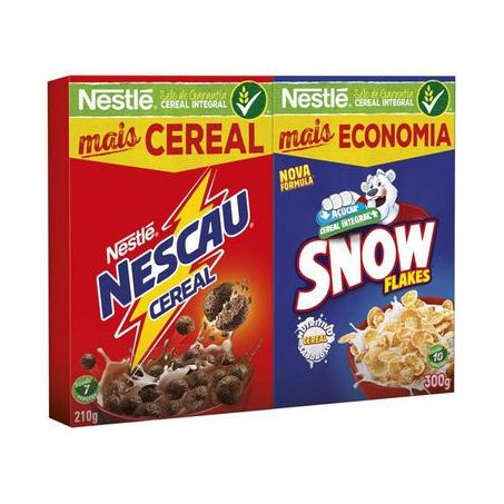 KIT CEREAL MATINAL NESCAU 210G + SNOW FLAKES 230G 