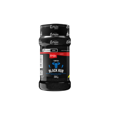 TEMPERO EXTREMO SABOR PROFISSIONAL BLACK RUB POTE 250G