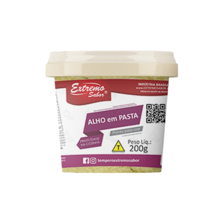 Alho extremo sabor em pasta 200g
