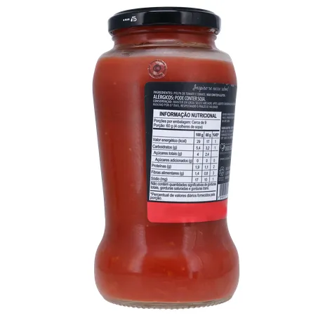 Molho de tomate passata salsaretti gourmet rústica vidro 500g 360-14