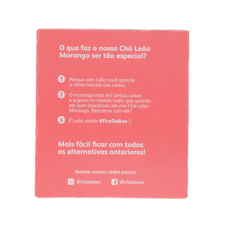 Chá Leão Morango Sachê 10UN 360-27