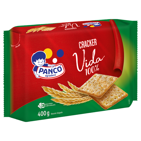 Biscoito Panco Cracker Vida 100% 400g