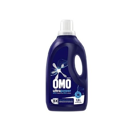 Lava Roupas Omo Ultra Powerr Frasco 1.8lt