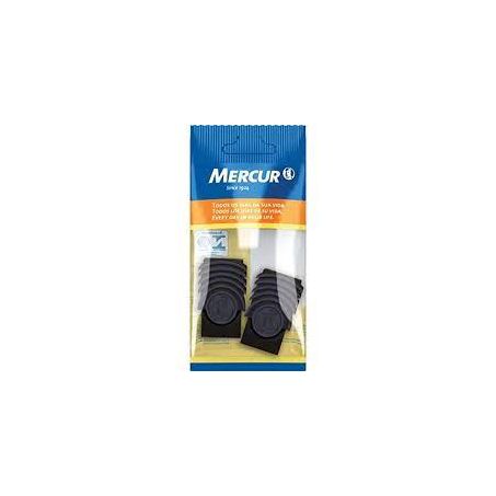 Borracha mercur pull pack preto c/2