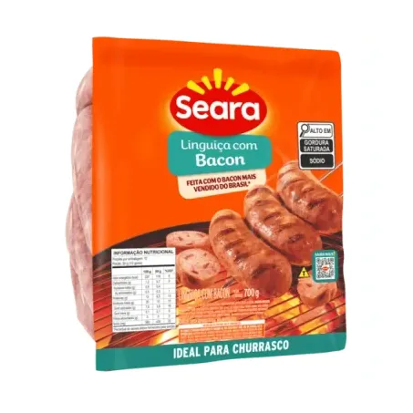 Linguica Seara 600g Bacon