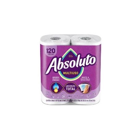 PAPEL TOALHA ABSOLUTO 120UN
