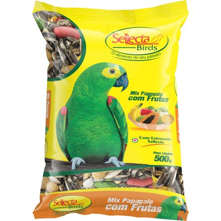 Mix sellecta papagaio c/frutas 500g