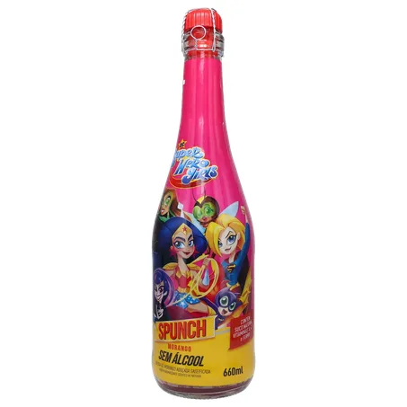Espumante spunch 660ml zero alcool liga da justica 360-3