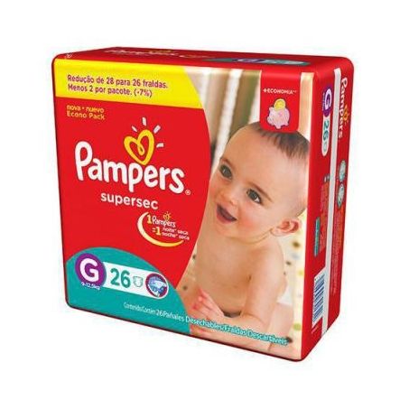Pampers-fralda supersec g c26