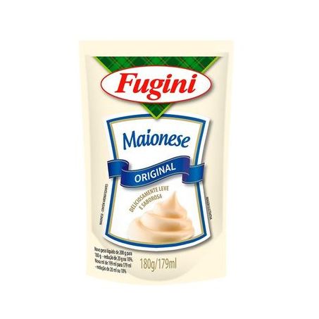 Maionese fugini 180g.tradicional sachet