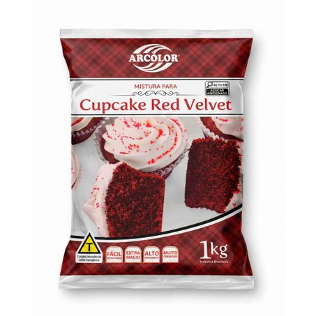 MISTURA PARA CUPCAKE RED VELVET 1KG ARCOLOR