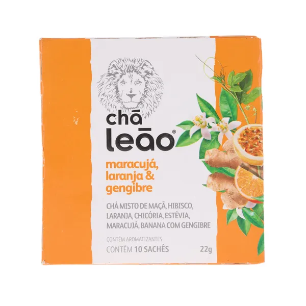 LIOLEAページ Chá Matte Leão Gelado Verde + Gengibre + Limão 10 Unidades