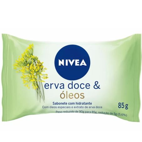 Sabonete barra 85g nivea erva doce