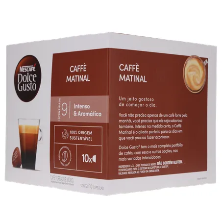 CAFÉ CÁPSULAS DOLCE GUSTO MATINAL C/10 UNIDADES 360-5