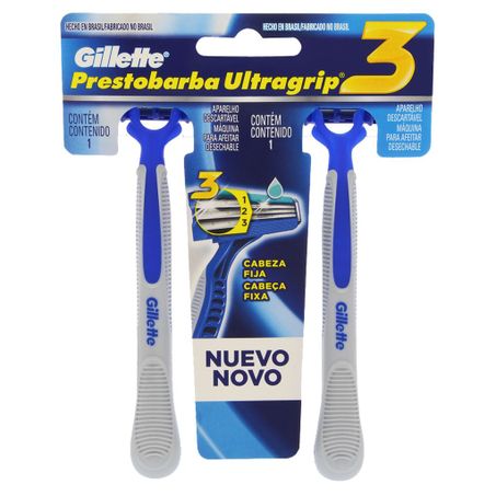 APARELHO DESCARTÁVEL PARA BARBEAR GILLETTE PRESTOBARBA ULTRAGRIP3