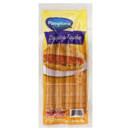 Linguiça Calabresa Defumada Fininha Pamplona