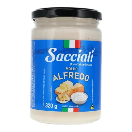 MOLHO PRONTO SACCIALI ALFREDO VIDRO 320G 360-35