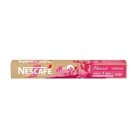 Café Torrado e Moído em Capsúlas Nescafé Farmers Origins Mexico Espresso Caixa 10un