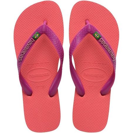 Sandalia havaianas brasil logo coral ros