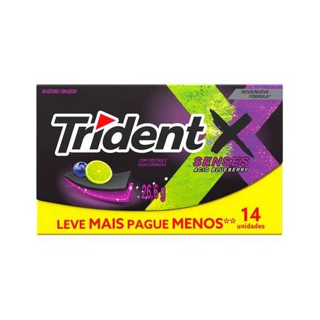 CHICLE TRIDENT SENSES BLUEBERRY 26,6G 18030