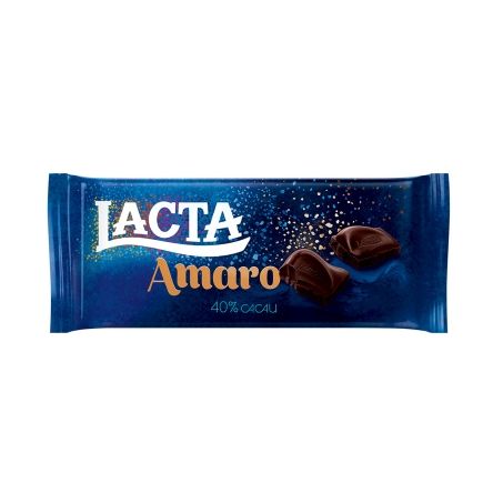 Chocolate lacta amaro 40 cacau 80g