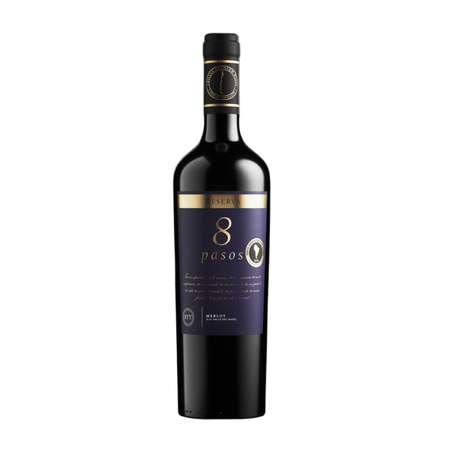 Vinho Tinto Chileno 8Pasos Reserva Merlot 750ml 