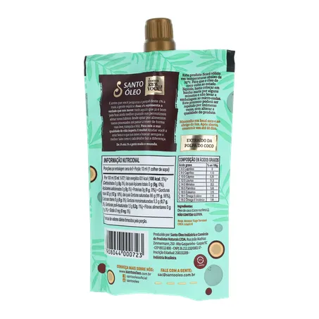 Oleo coco santo oleo sem sabor 100ml 360-20