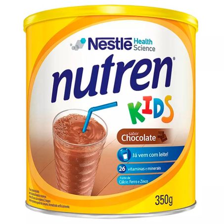 Complemento Alimentar Nestlé Nutren Kids Chocolate Lata 350g 
 