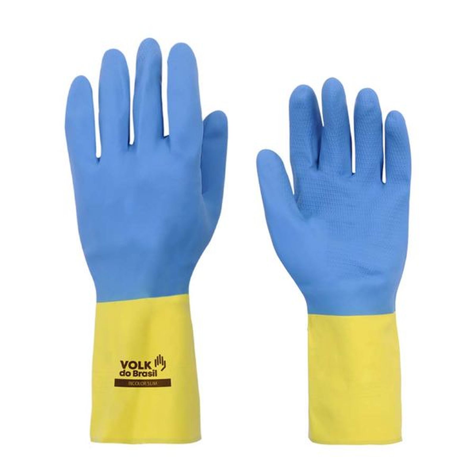 LUVA DE LÁTEX C/ NEOPRENE SLIM MÉDIA BICOLOR 1 PAR VOLK CA:37.900
