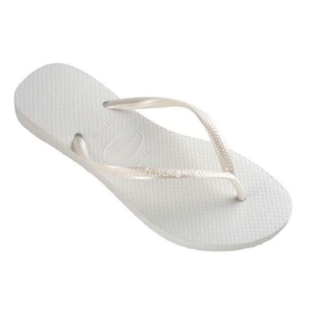 Sandália Havaianas Slim Square Branca Tamanho  37/8