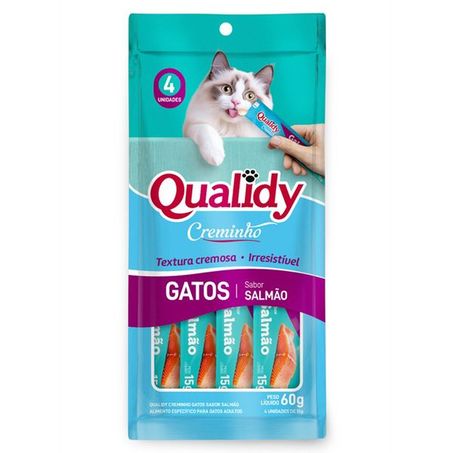 Creminho Qualidy Para Gato Adulto Salmão c/4 60g