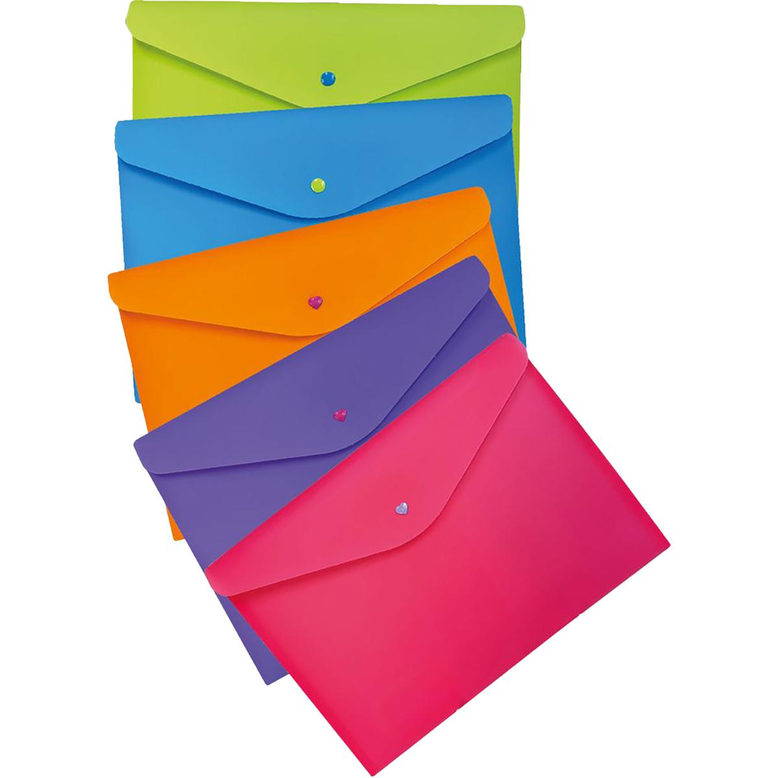 Pasta Envelope Dello Para A4 - Com Botão - Cores Sortidas - Ref. 0014.S.0030