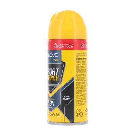Desodorante above sport energy masculino aerossol 100ml 360-5