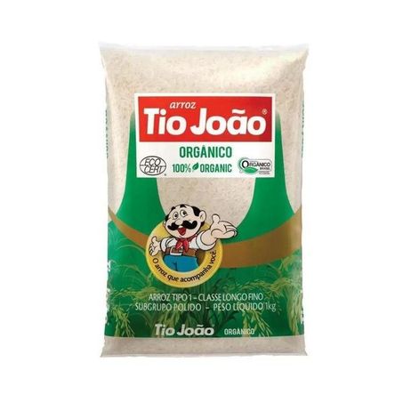 Arroz Branco Orgânico Tio João 1kg