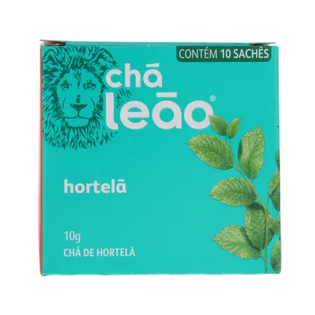 Chá Matte Leão Ervas 10g - Hortelã - Com 10 Saquinhos