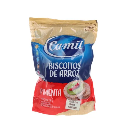 Biscoito Camil Arroz Integral Pimenta 150G 360-0
