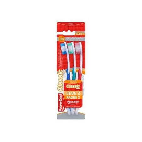 Escova Dental Powerdent C/3 Classic Media ###