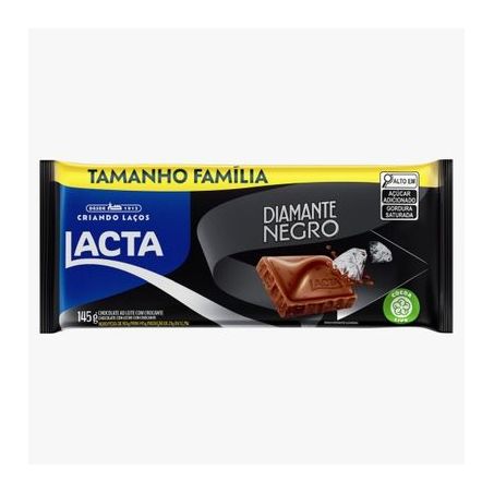 Chocolate lacta diamante negro 145g