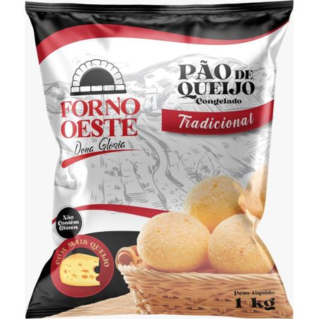 PÃO DE QUEIJO FORNO OESTE TRADICIONAL PACOTE 1KG