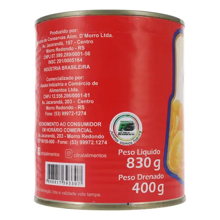 Pessego citral inteiro 400g 360-26