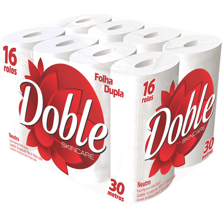 Papel higiênico doble dupla 30m c/16 rolos