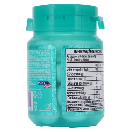 Goma De Mascar Mentos Pure Fresh S/Açúcar Wintergreen Pt 56g  360-19